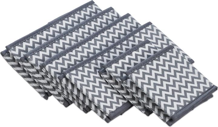 Immagine prodotto Relaxdays Set di organizzatori per cassetti da 6 pezzi (28 x 28 x 12 cm, 14 x 14 x 12 cm, 28 x 14 x 12 cm, 2 l)