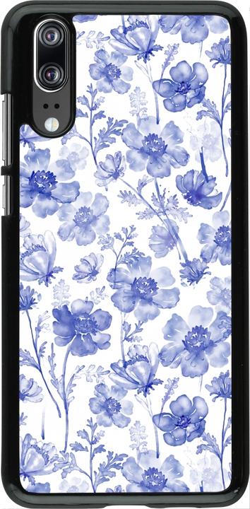 Actual product image PhoneLook Cover Spring 23 watercolor blue flowers (Huawei P20)