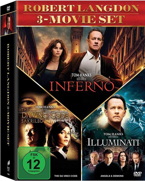 Actual product image Sony The Da Vinci Code - Sacrilege & Illuminati & Inferno (DVD, 2017, German)