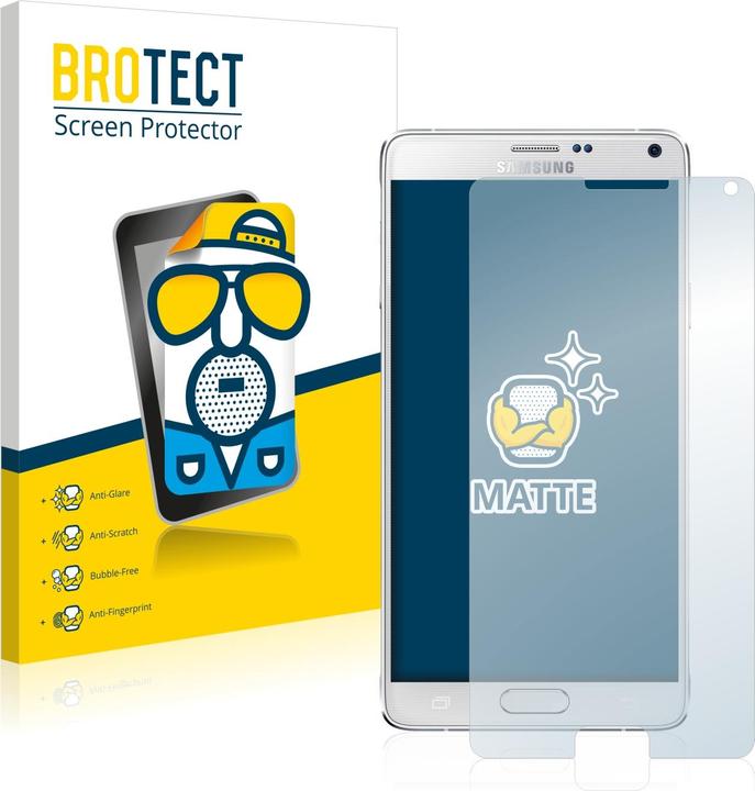 Produktbild BROTECT Entspiegelungs-Schutzfolie Displayschutz Matt (2 Stück, Samsung Galaxy Note 4)