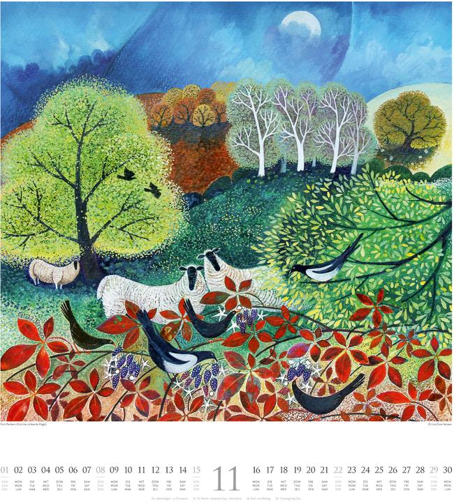 Image du produit Naive Malerei Kalender 2026 (48 x 54 cm, Couverture rigide, Allemand, Anglais, Français)