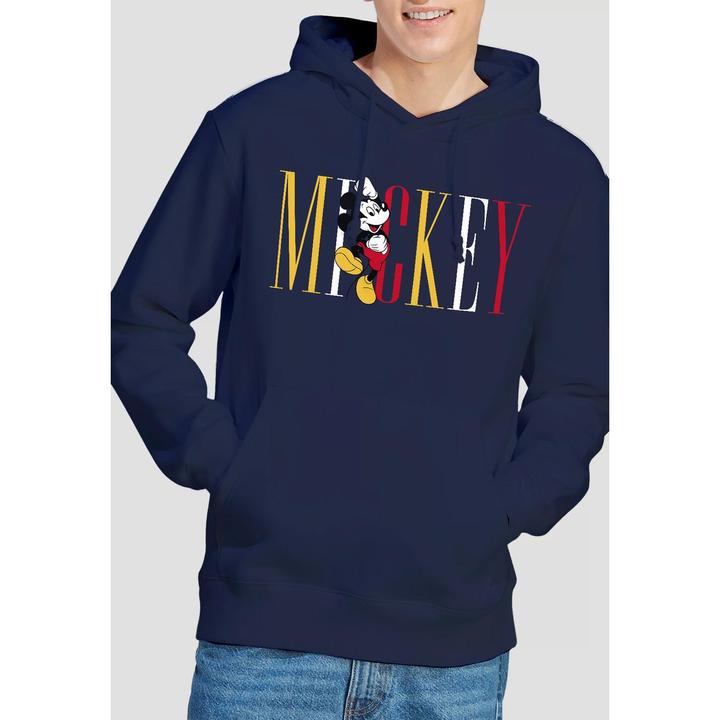 Actual product image Disney Mens Mickey Mouse Multicolour Name Hoodie (L)