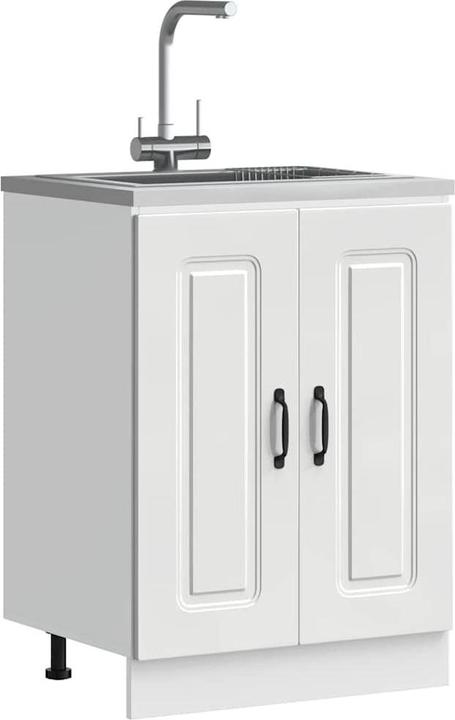 Produktbild VidaXL Küchen-Hängeschrank Kalmar Weiss Holzwerkstoff Wandschrank Küche (30 x 31 x 60 cm)