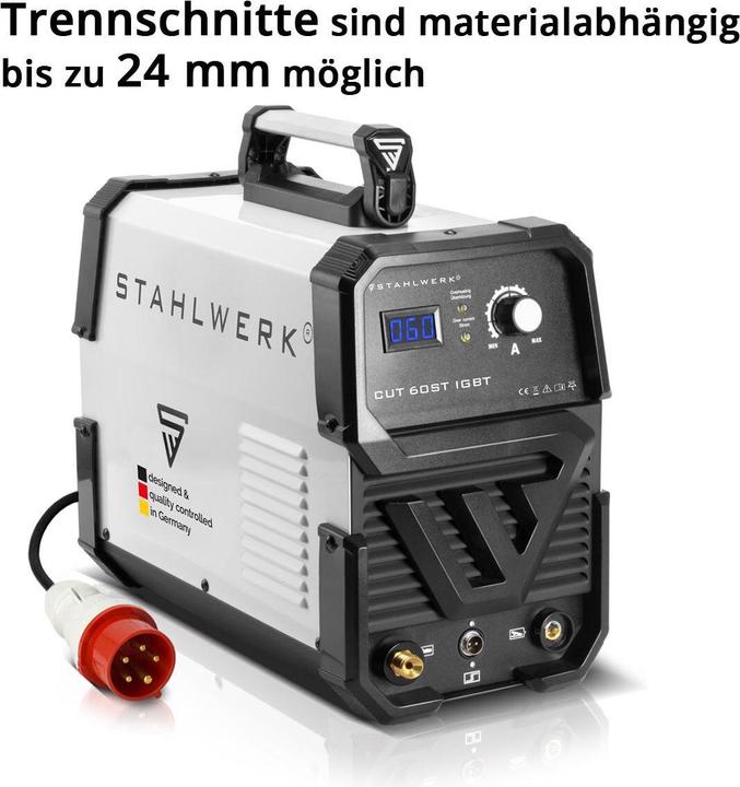 Image du produit Stahlwerk Découpeuse plasma CUT 60 ST IGBT de 60 ampères jusqu'à 24 mm de capacité de coupe