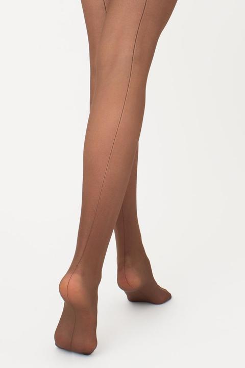 Actual product image Giulia Chic 20 bikini seamed tights, colour cappuccino, size 36-38 (20 DEN, 36 - 38)