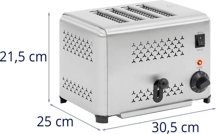 Image du produit Royal Catering Grille-pain - 1 800 W - 4 tranches -