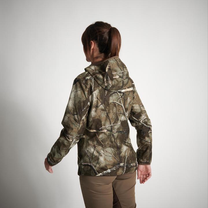 Produktbild Solognac Jagdjacke Regenjacke 500 Damen geräuscharm Camouflage
