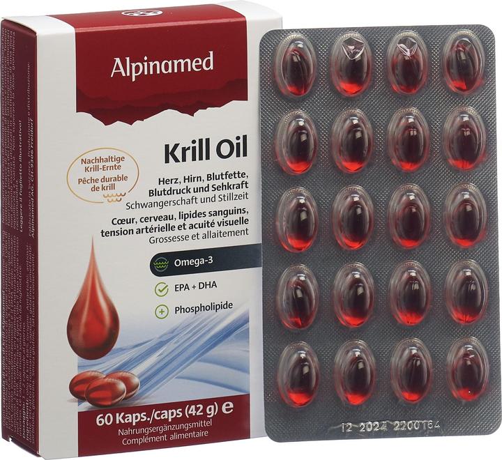 Actual product image Alpinamed Krill Oil Capsules (60 Piece, Capsules, 80 g)