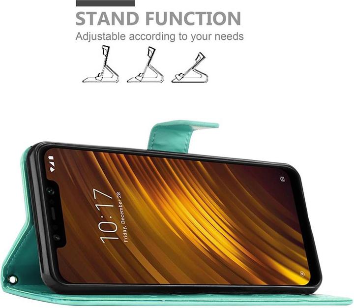 Image du produit Cadorabo Couverture du livre de fleurs (Xiaomi Pocophone F1)