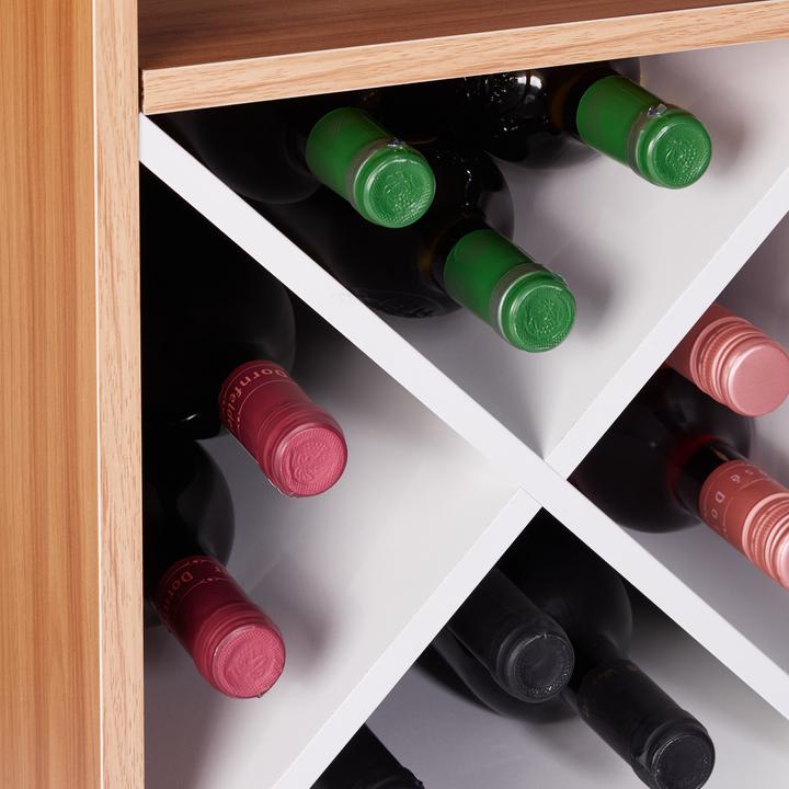 Image du produit Relaxdays Étagère à vin, 8 bouteilles (63 x 35 x 96 cm)