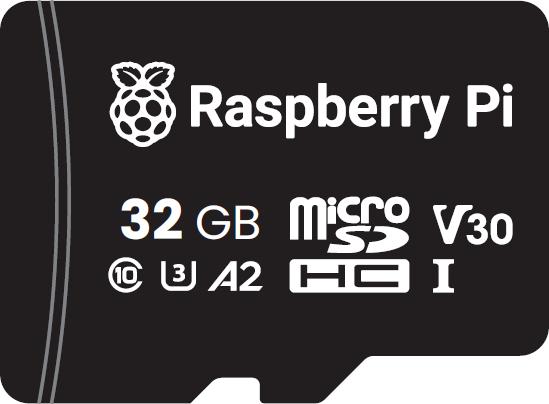 Image du produit Raspberry Pi Carte Micro SD(HC) - 32GB Class 10 / A2 (Sans adaptateur)