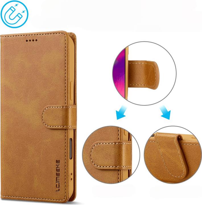 Produktbild LC.Imeeke iPhone 16 Pro - Leder Etui Hülle (Apple iPhone 16 Pro)