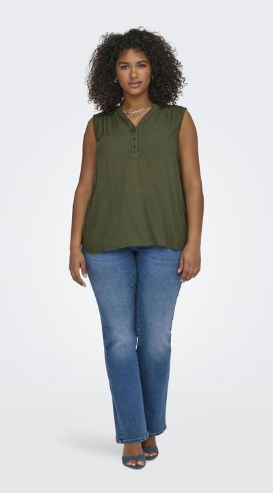Image du produit Only Coupe normale Col en V Débardeur Curve Top (54)