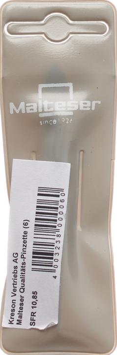 Actual product image Malteser Tweezers pointed 8 cm No 6