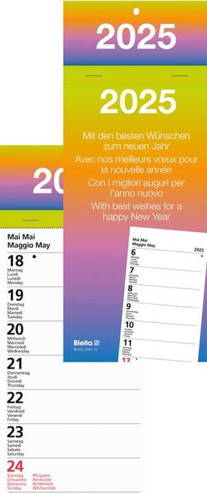 Produktbild Biella Abreisskalender Woche (10.5 x 21 cm, Englisch, Italienisch, Französisch, Deutsch)