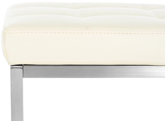 Image du produit Swisshandel24 Lot de 2 poufs Barci, crème
