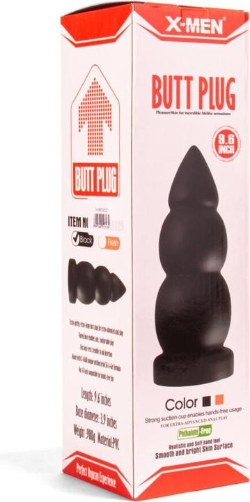 Produktbild X-Man X-MEN 9,6 Zoll Butt Plug Schwarz