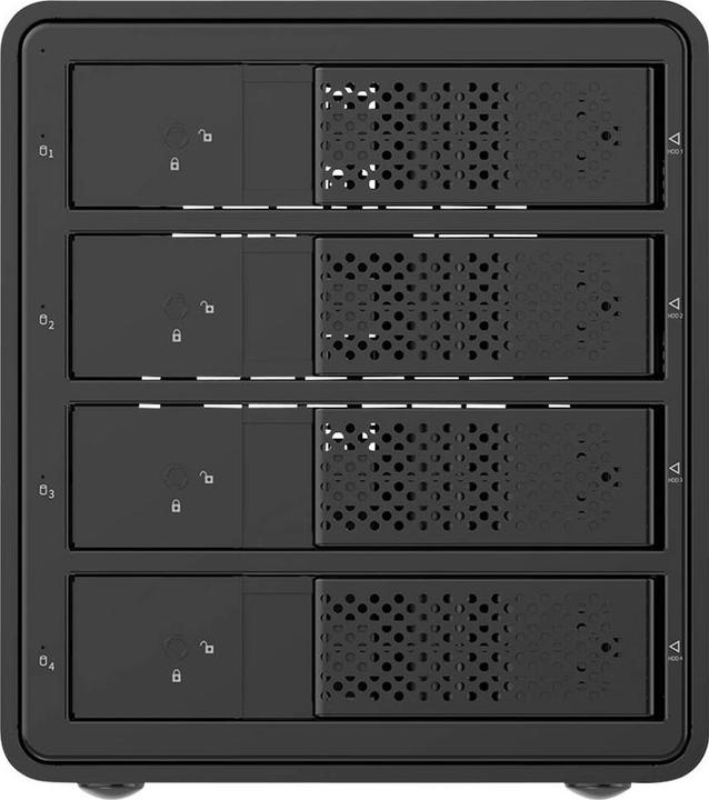 Actual product image Renkforce RF-6647598 8.9 cm (3.5 Zoll) Festplattengehäuse 4 Bay 3.5 Zoll USB-A ( (3.5")
