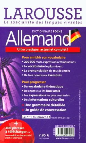 Image du produit Allemand : dictionnaire poche : français-allemand, allemand-français (Collectif, Français)