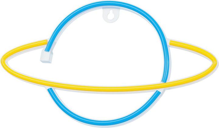 Actual product image Forever Light Neon LED Light SATURN yellow blue Bat + USB FLNE11