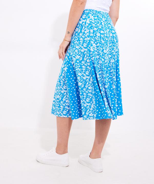 Actual product image Joe Browns Floral Godet Panel Skater Skirt (38)
