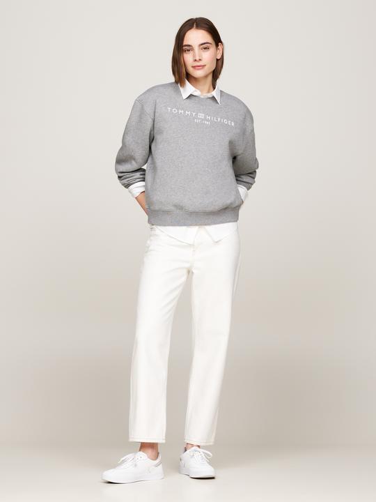 Image du produit Tommy Hilfiger Regular Sweatshirt Dames - Grijs - Maat S (S)