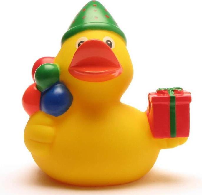 Produktbild Schnabels Badeente Happy Birthday - Gummiente