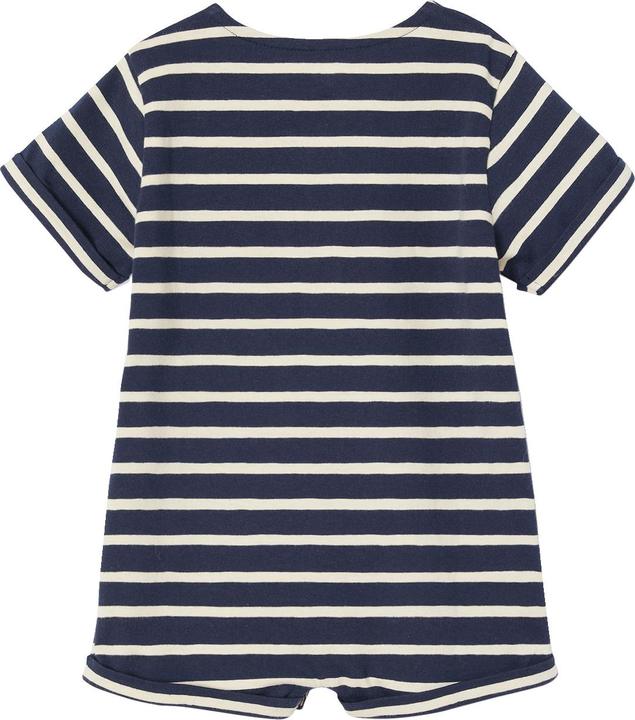 Actual product image Vertbaudet Bio-Kollektion: Gemusterter Baby Kurzoverall (92)