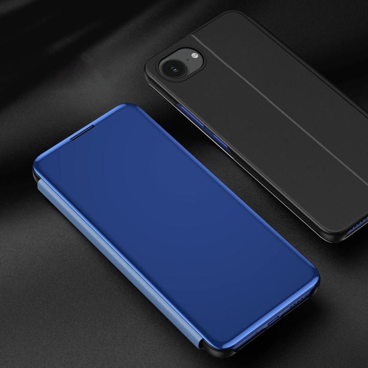 Image du produit Hurtel Back panel cover Clear View Case for iPhone 16e Flip Cover - Blue (Apple iPhone 16e)