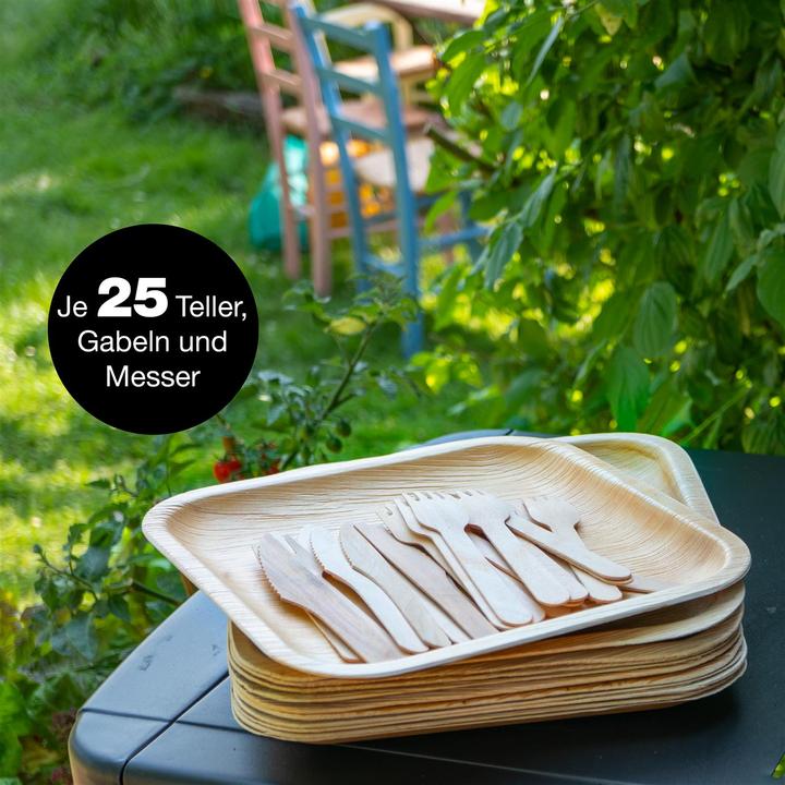 Actual product image Moritz & Moritz Palm leaf dishes (25 x)