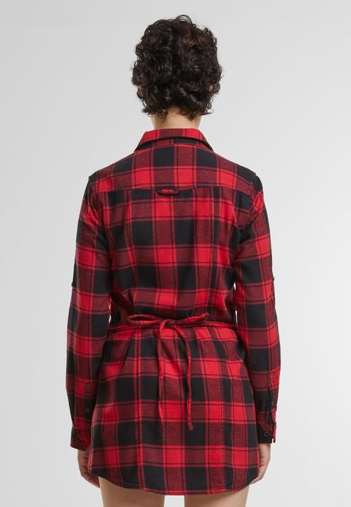 Actual product image Brandit Ladies Lucy long sleeve shirt size M Colour red/black (M)