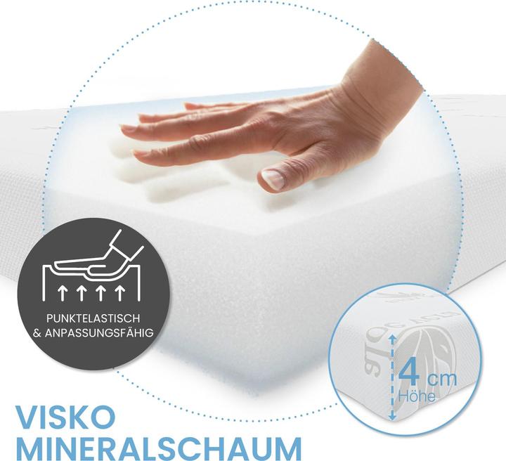 Image du produit Bestschlaf Visko-Mineralschaum Matratzenauflage, Höhe 4 cm (120 x 200 cm)