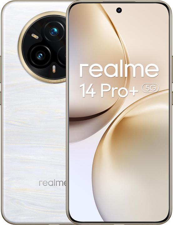 Immagine prodotto realme 14 Pro+ (512 GB, Bianco perla, 6.83", Doppia SIM, 50 Mpx, 5G)