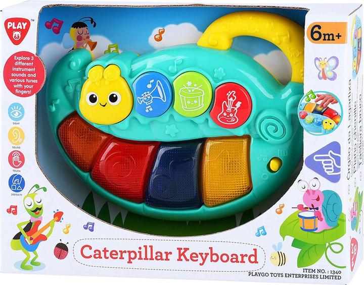 Actual product image Komelon PLAYGO INFANT &TODDLER musical toy Caterpillar Keyboard, 1340