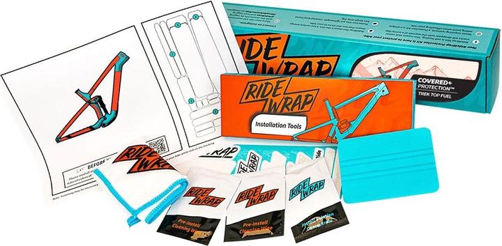 Immagine prodotto Ride Wrap Kit di protezione del telaio con copertura lucida RideWrap, progettato per adattarsi alla Trek Top (Taglia unica)