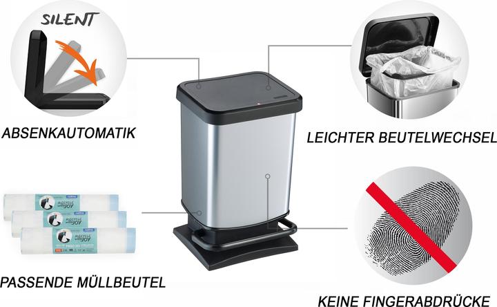 Produktbild Rotho Treteimer 20 l PASO (20 l)