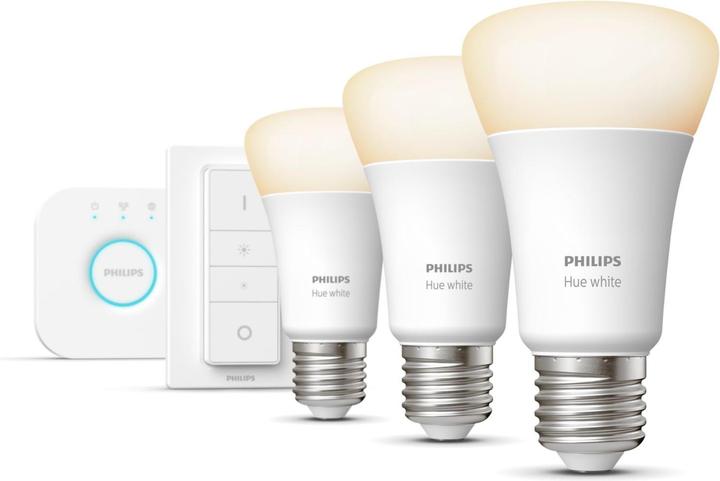 Philips Tinta Bianco BT Starter Set (E27, 9.50 W, 806 lm, 3 x, F)