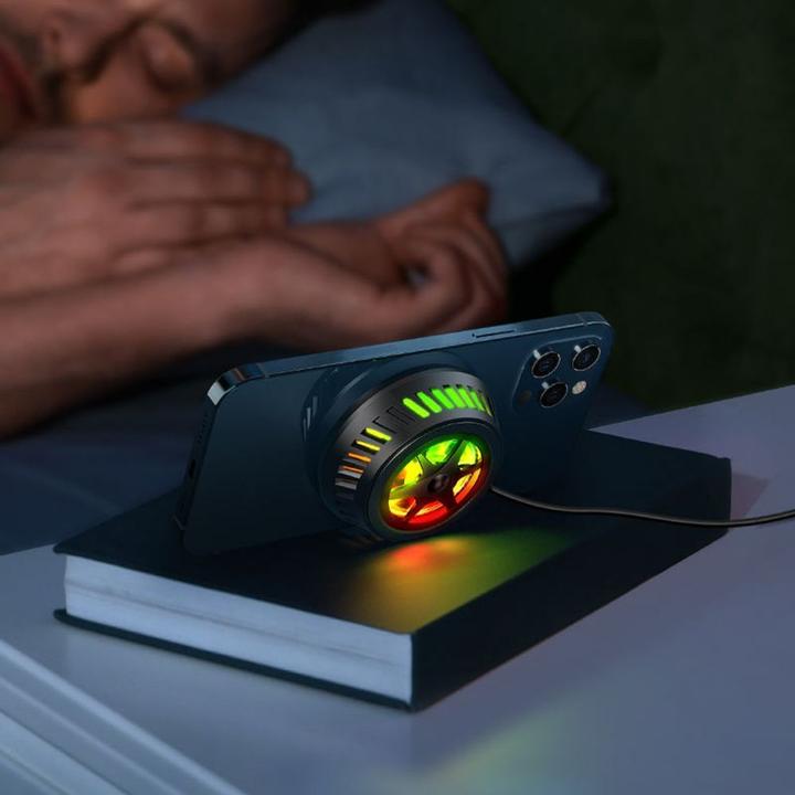 Actual product image Acefast wireless induction charger with dark gray (E2) cooling system (10 W)