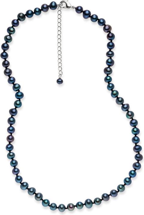 Actual product image Lulu & Jane Brass freshwater cultured pearl silver 42.0 cm base chain + 5.0 cm extension - 33346 (Brass, 42 - 47 cm)