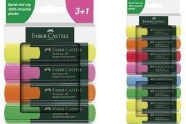 Immagine prodotto Faber-Castell Evidenziatori TL 48 bustina da 4 (Verde, Rosa, Arancia, Giallo, 5 mm, 4 x)