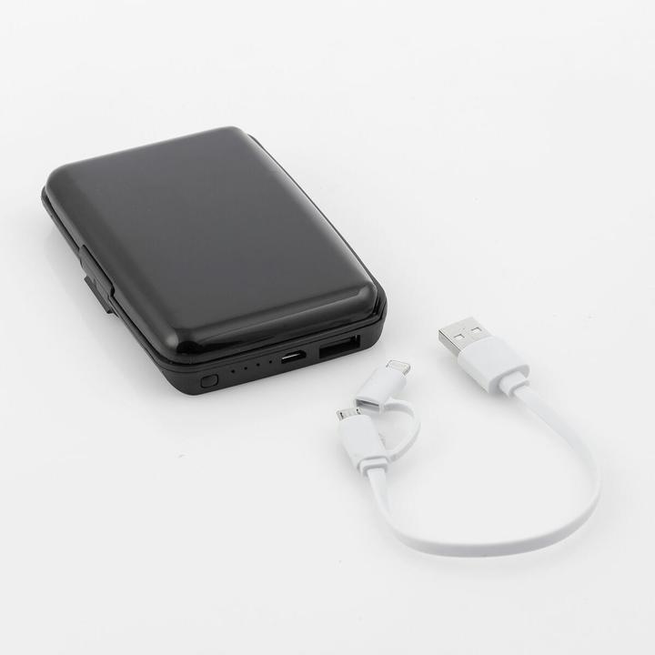 Image du produit InnovaGoods Étui pour cartes RFID et banque d'alimentation Sbanket (2500 mAh, 9.25 W, 9.25 Wh)