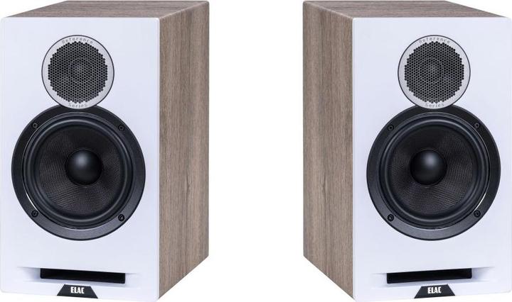 Produktbild ELAC Debut Reference B6 Regallautsprecher, weiss/holz Paar (1 Paar)