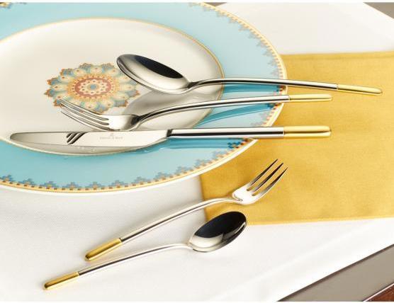 Produktbild Villeroy & Boch Kuchengabel Ella teilvergoldet (1 Stück, Gabel)