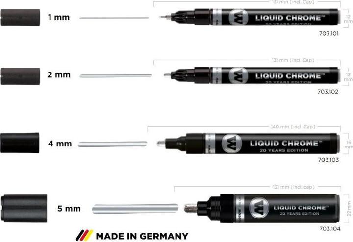 Produktbild Molotow Liquid Chrome Marker 5mm (Chrom, 5 mm, 1 x)