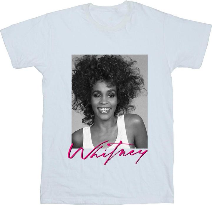 Immagine prodotto Whitney Houston Smile Photograph Maglietta Ragazze (104)