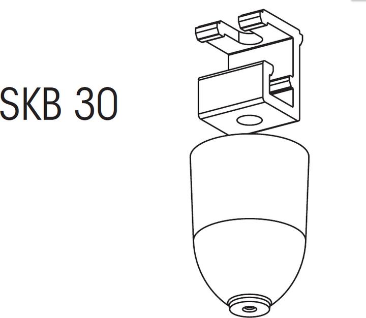 Actual product image Sylvania Ceiling bracket with canopy SKB303white