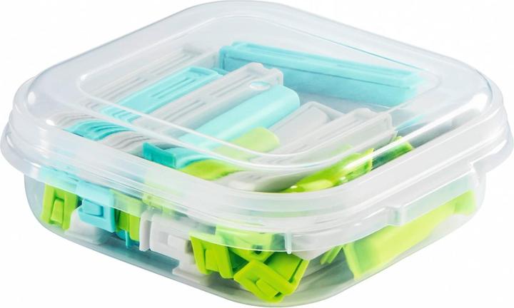 Xavax Küchenhelfer Verschlussclips-Set mit praktischer Aufbewahrungsb (30 x)
