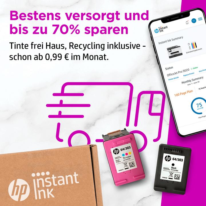 Produktbild HP DeskJet Plus 4110 (Tintenpatrone, Farbe)
