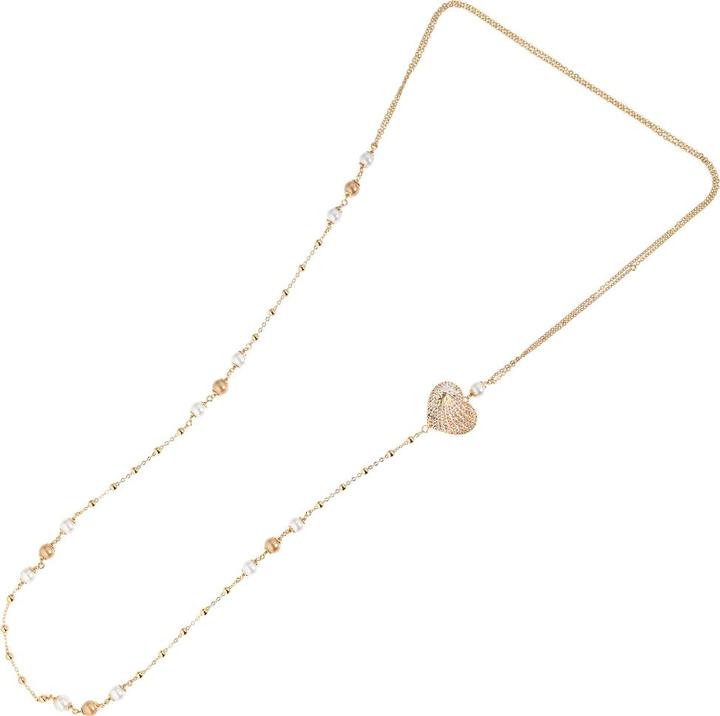 Produktbild Ottaviani Bronze necklace with silver glitter and bijoux pearls