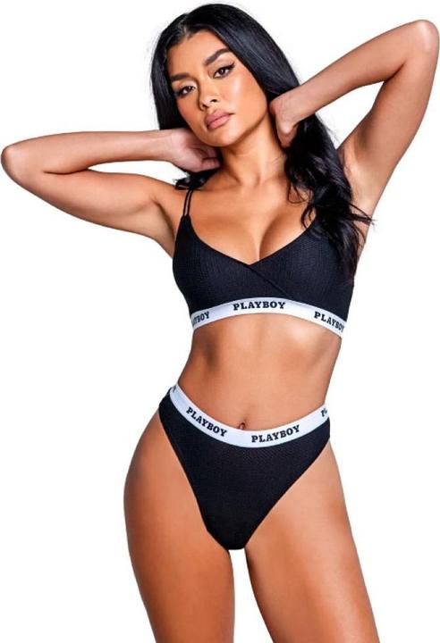Actual product image Playboy Lingerie - Lifestyle 2-Piece Set - Black (XL)